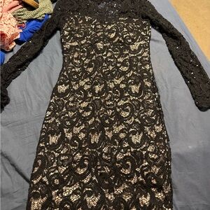 Elegant Black Lace Dress